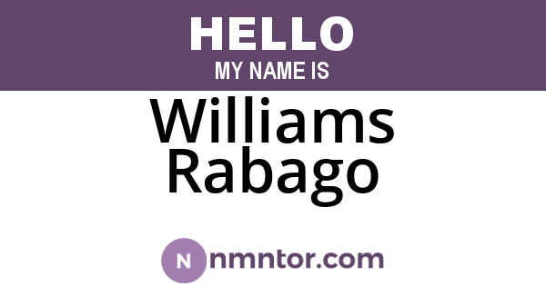 Williams Rabago