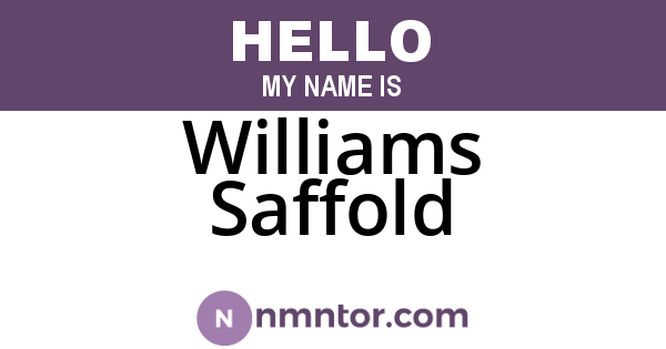 Williams Saffold