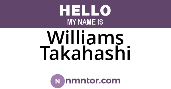 Williams Takahashi