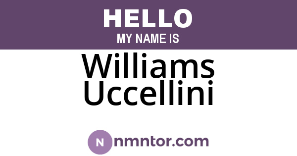 Williams Uccellini