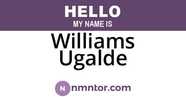 Williams Ugalde