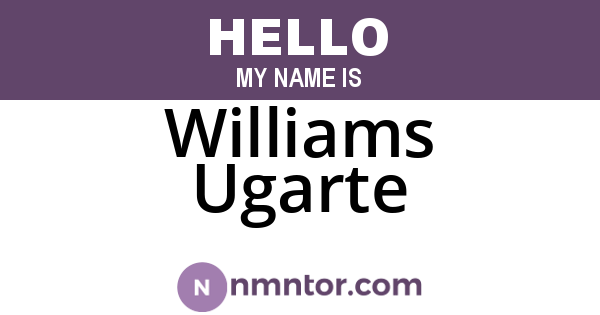 Williams Ugarte