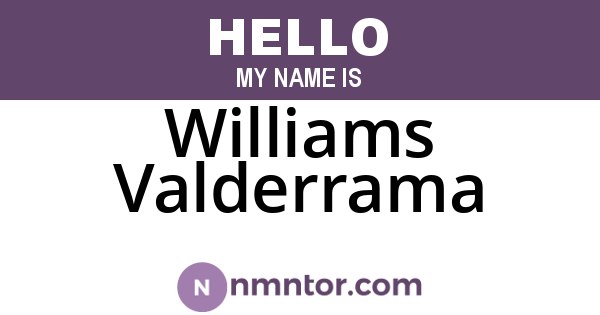 Williams Valderrama