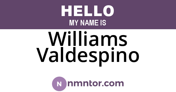 Williams Valdespino
