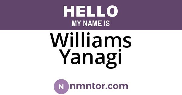 Williams Yanagi