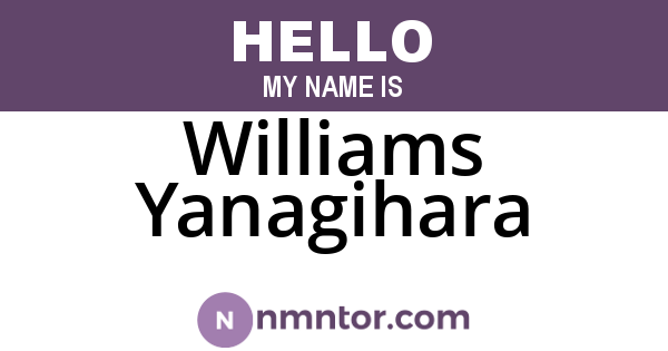 Williams Yanagihara