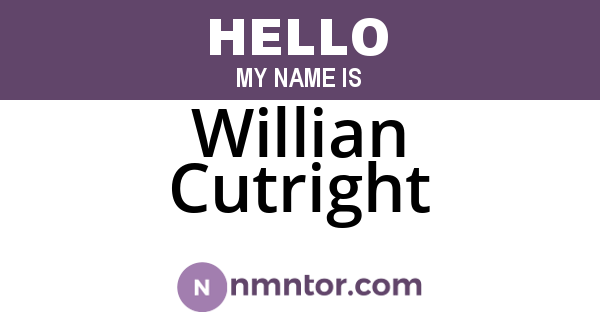 Willian Cutright
