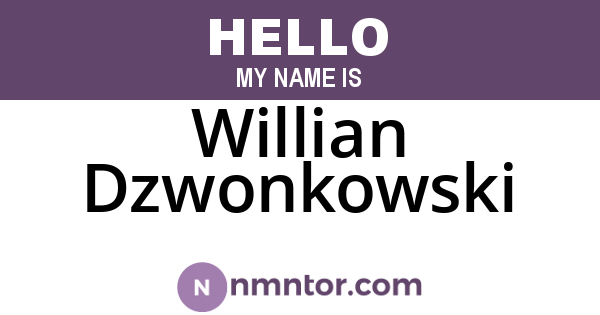 Willian Dzwonkowski