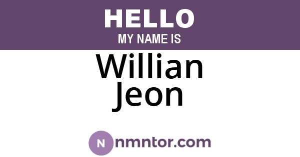 Willian Jeon