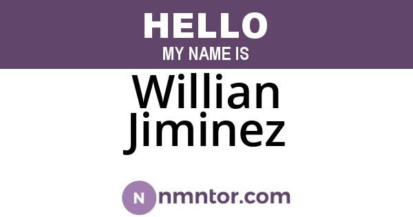 Willian Jiminez