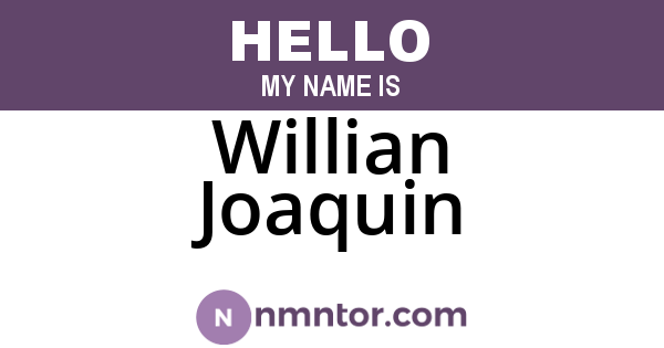 Willian Joaquin