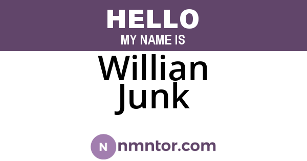Willian Junk