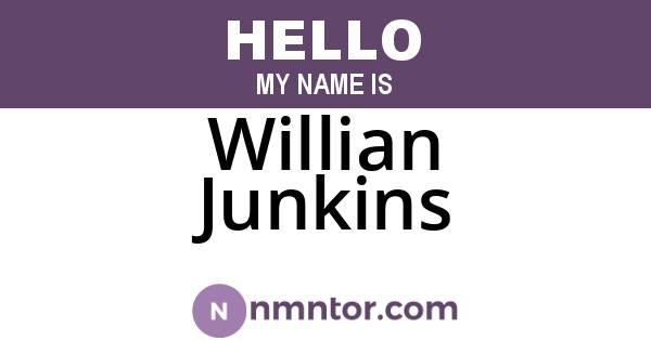 Willian Junkins