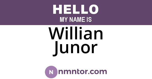 Willian Junor