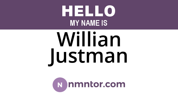 Willian Justman