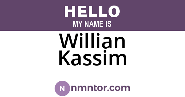 Willian Kassim