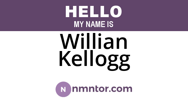 Willian Kellogg