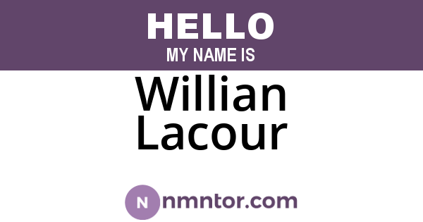 Willian Lacour