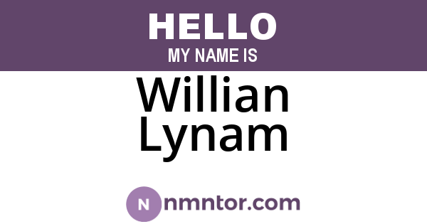 Willian Lynam