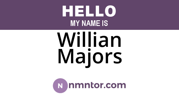 Willian Majors