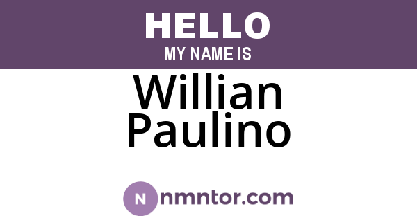 Willian Paulino