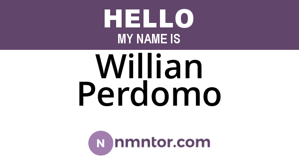 Willian Perdomo