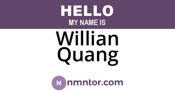 Willian Quang