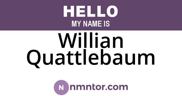 Willian Quattlebaum