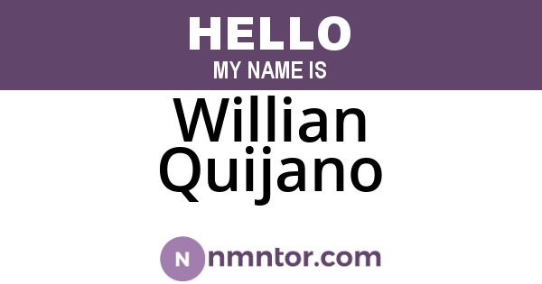 Willian Quijano