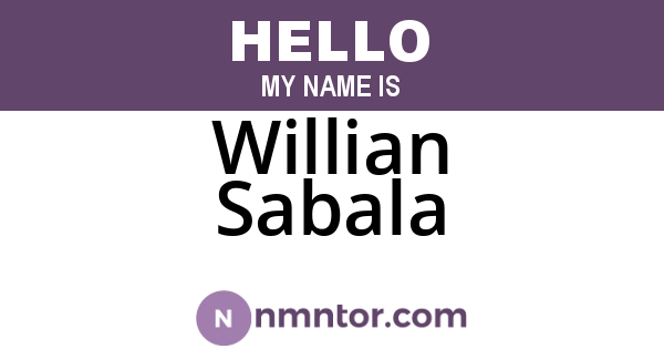 Willian Sabala