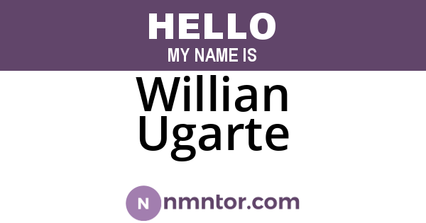 Willian Ugarte