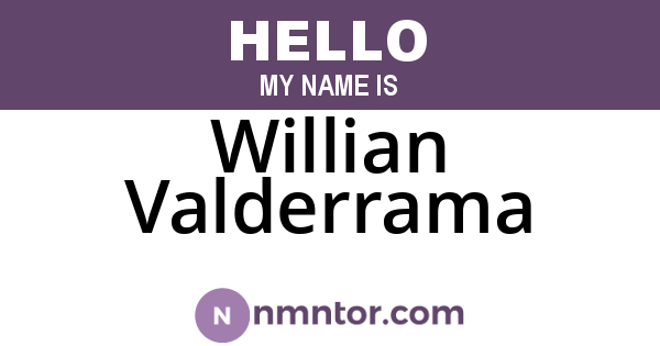 Willian Valderrama