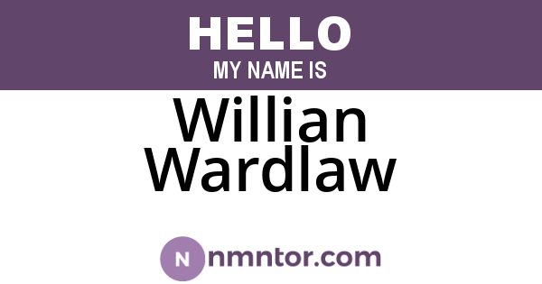 Willian Wardlaw