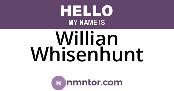 Willian Whisenhunt