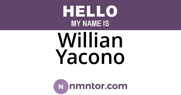 Willian Yacono