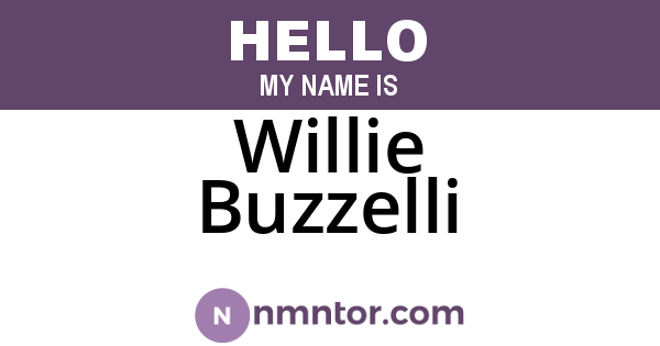 Willie Buzzelli