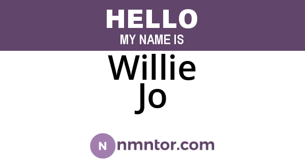 Willie Jo