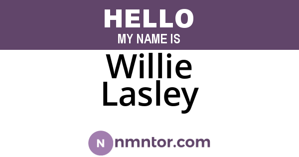 Willie Lasley