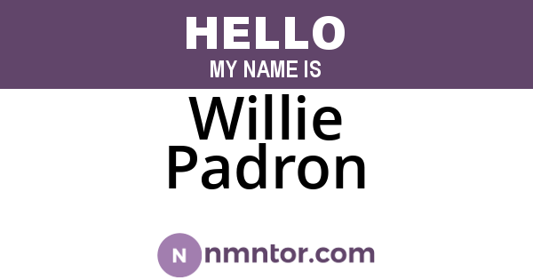 Willie Padron