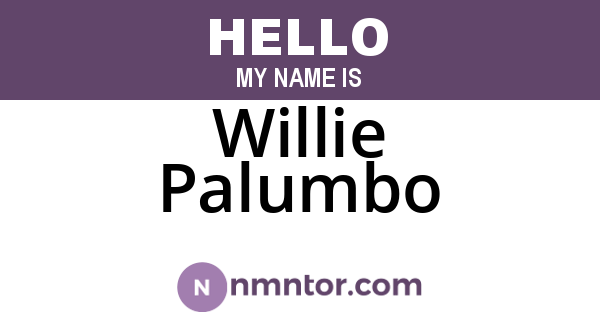 Willie Palumbo
