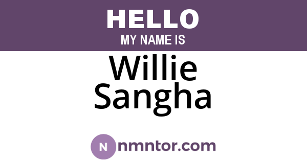 Willie Sangha