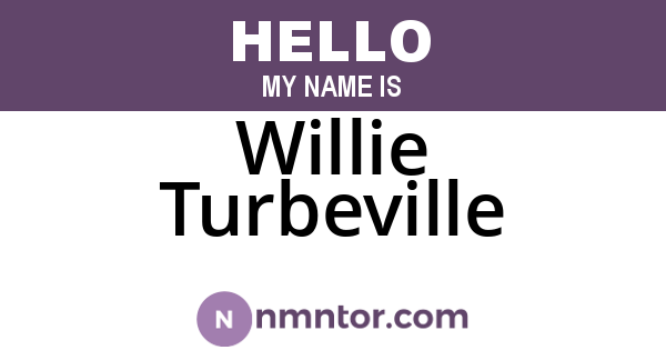 Willie Turbeville
