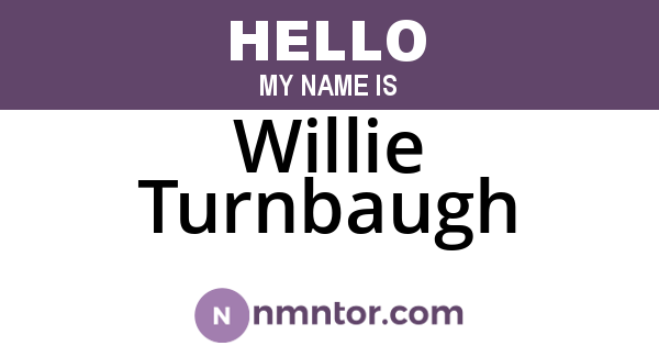 Willie Turnbaugh