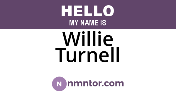 Willie Turnell