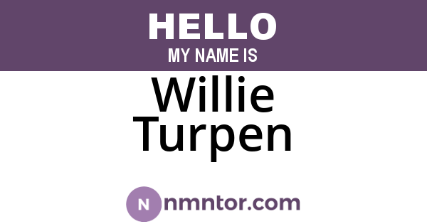 Willie Turpen