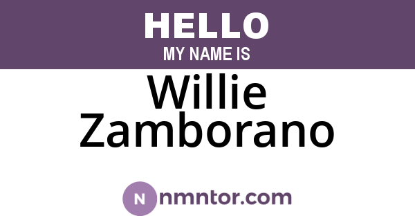 Willie Zamborano