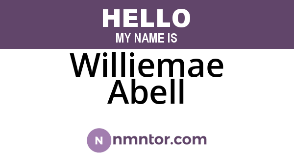 Williemae Abell