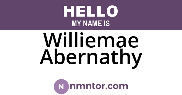 Williemae Abernathy