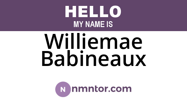 Williemae Babineaux
