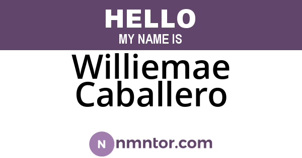 Williemae Caballero